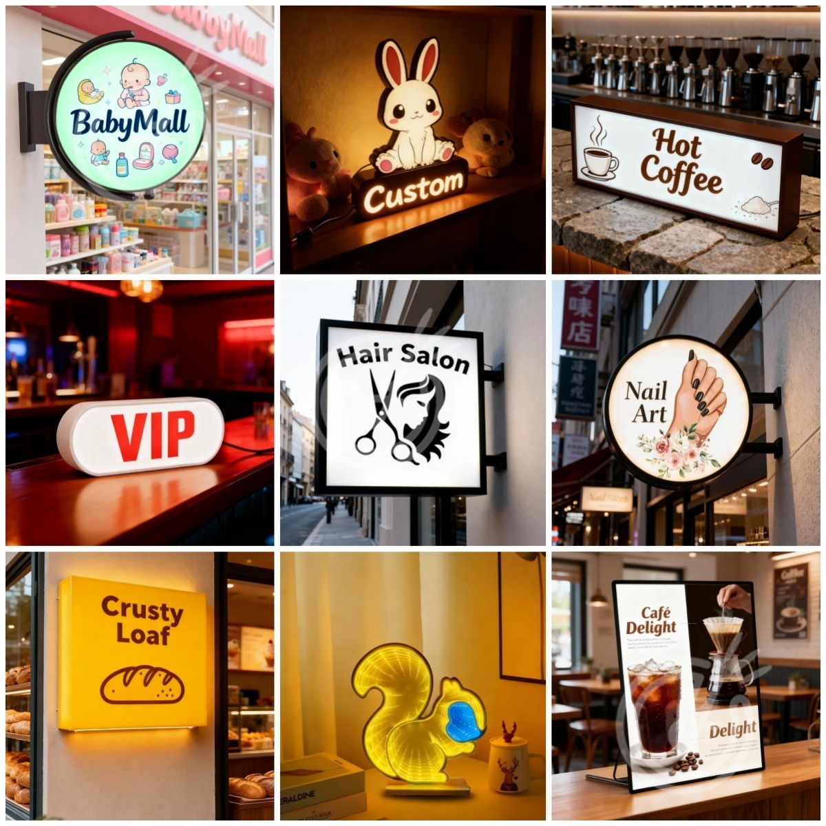 Neon Sign Custom Led - ป้ายอะคริลิคแบบกำหนดเอง ป้ายไฟ LED ตัวอักษรเรืองแสง ป้ายโลโก้ติดผนังภายนอก ป้ายโฆษณาธุรกิจ