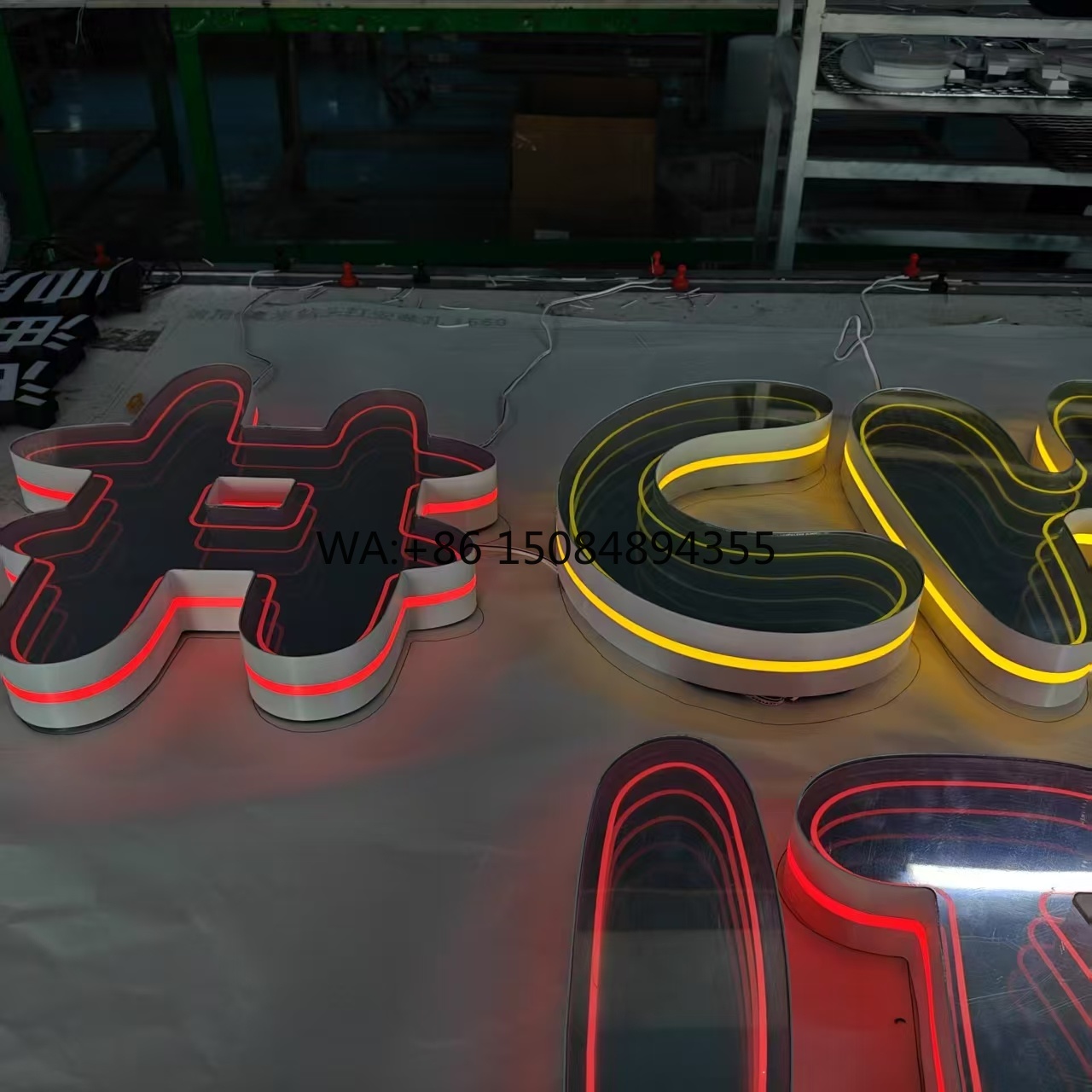 Neon Sign Custom Led - ป้ายไฟนีออนอินฟินิตี้แบบกำหนดเอง LED 3D ศิลปะกระจกเงาหลายชั้นแบบไม่มีที่สิ้นสุด สำหรับสำนักงานหรือร้านค้าปลีก