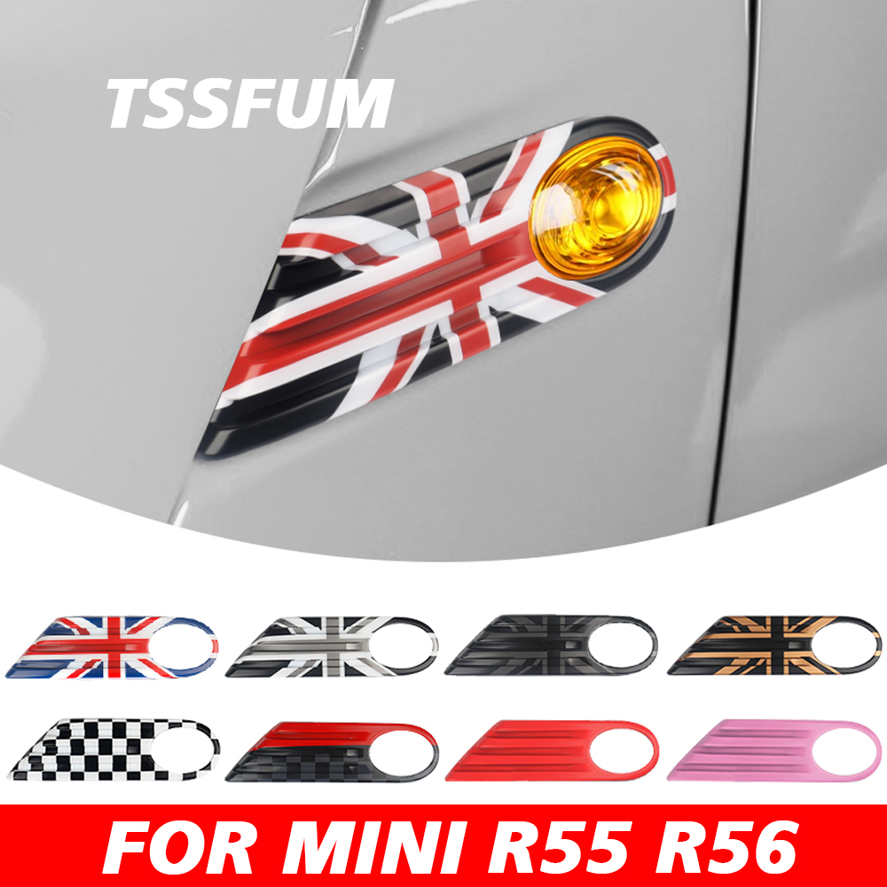 Union Lighting & Decor Photos - ฝาครอบตกแต่งไฟเลี้ยวข้างรถยนต์ลายธงชาติอังกฤษ สำหรับ Mini Cooper S JCW
