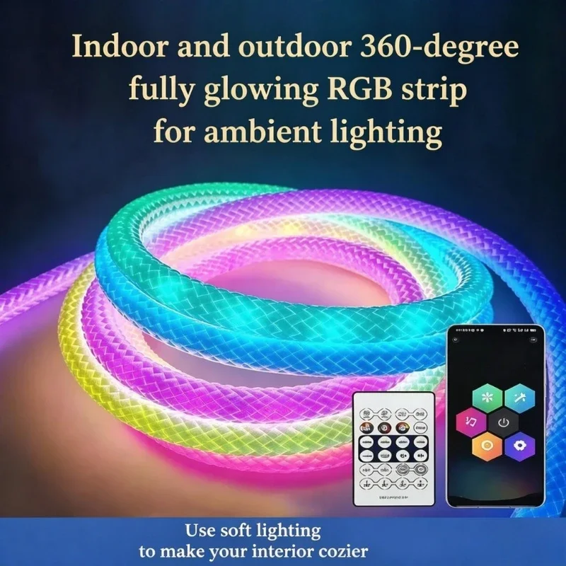 Decor Lighting Address - ไฟเส้น LED นีออน RGB แบบควบคุมแต่ละดวงได้ 360