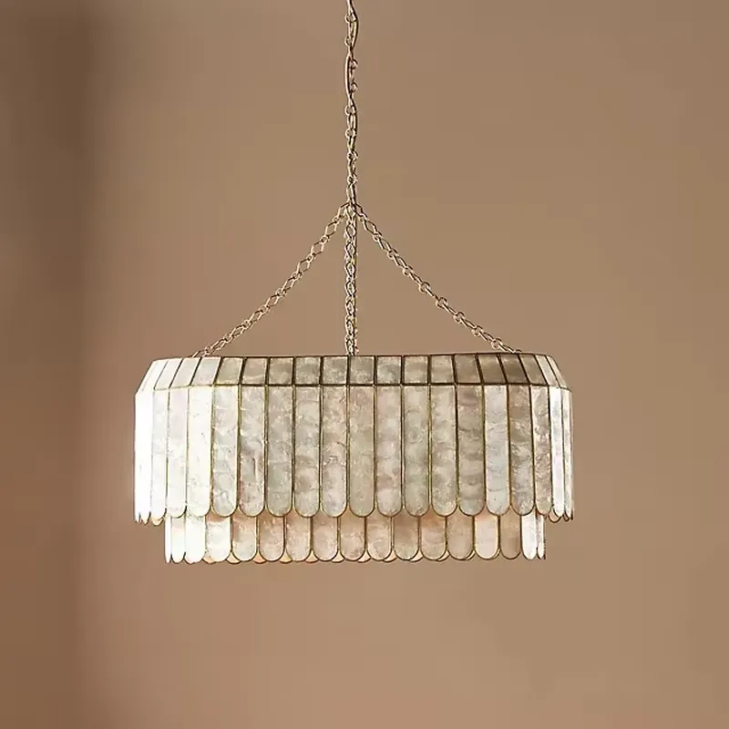 Lighting Decor In Room - โคมไฟระย้าสไตล์อเมริกันสมัยใหม่ สำหรับห้องรับประทานอาหาร ห้องนั่งเล่น โรงแรม ตกแต่งบ้าน สีทอง