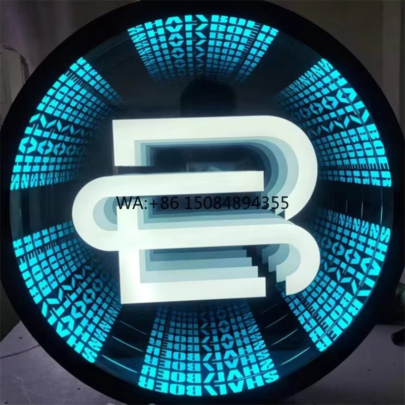 Neon Sign Custom Led - ป้ายไฟนีออนกระจกอินฟินิตี้แบบกำหนดเองได้ ฟรีค่าออกแบบ สำหรับงานปาร์ตี้ งานแต่งงาน และงานตกแต่ง