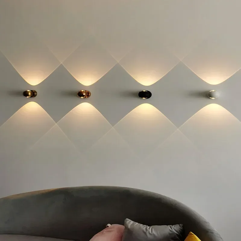 Lighting Decoration On Wall - Nordic Designer Modern Art อลูมิเนียมแก้ว LED
