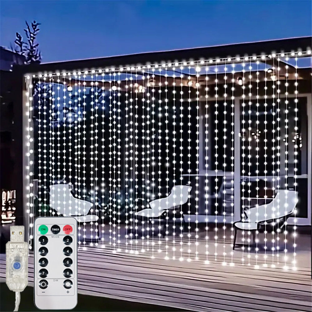 Fairy Light Curtain - ไฟ LED แบบม่าน USB 3/6 เมตร