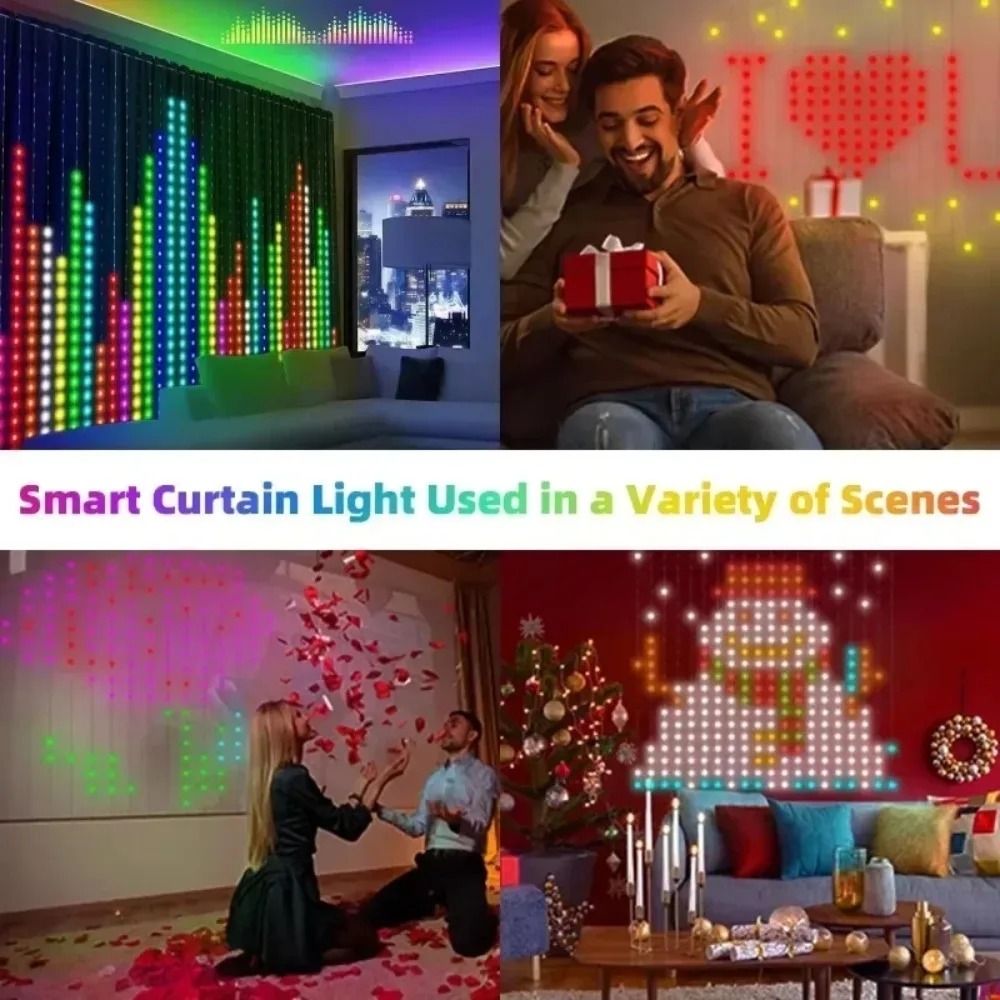 ไฟม่าน LED พิกเซลสำหรับภายนอกอ - Fairy Light Curtain บทวิจารณ์และราคา