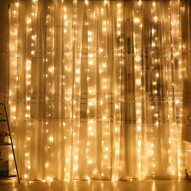 USB LED Curtain String Lights  - Fairy Light Curtain บทวิจารณ์และราคา
