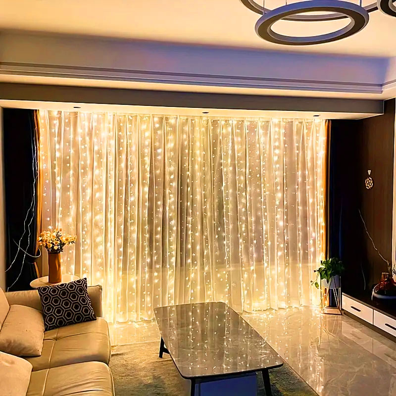 USB LED Curtain String Lights  - Fairy Light Curtain บทวิจารณ์และราคา