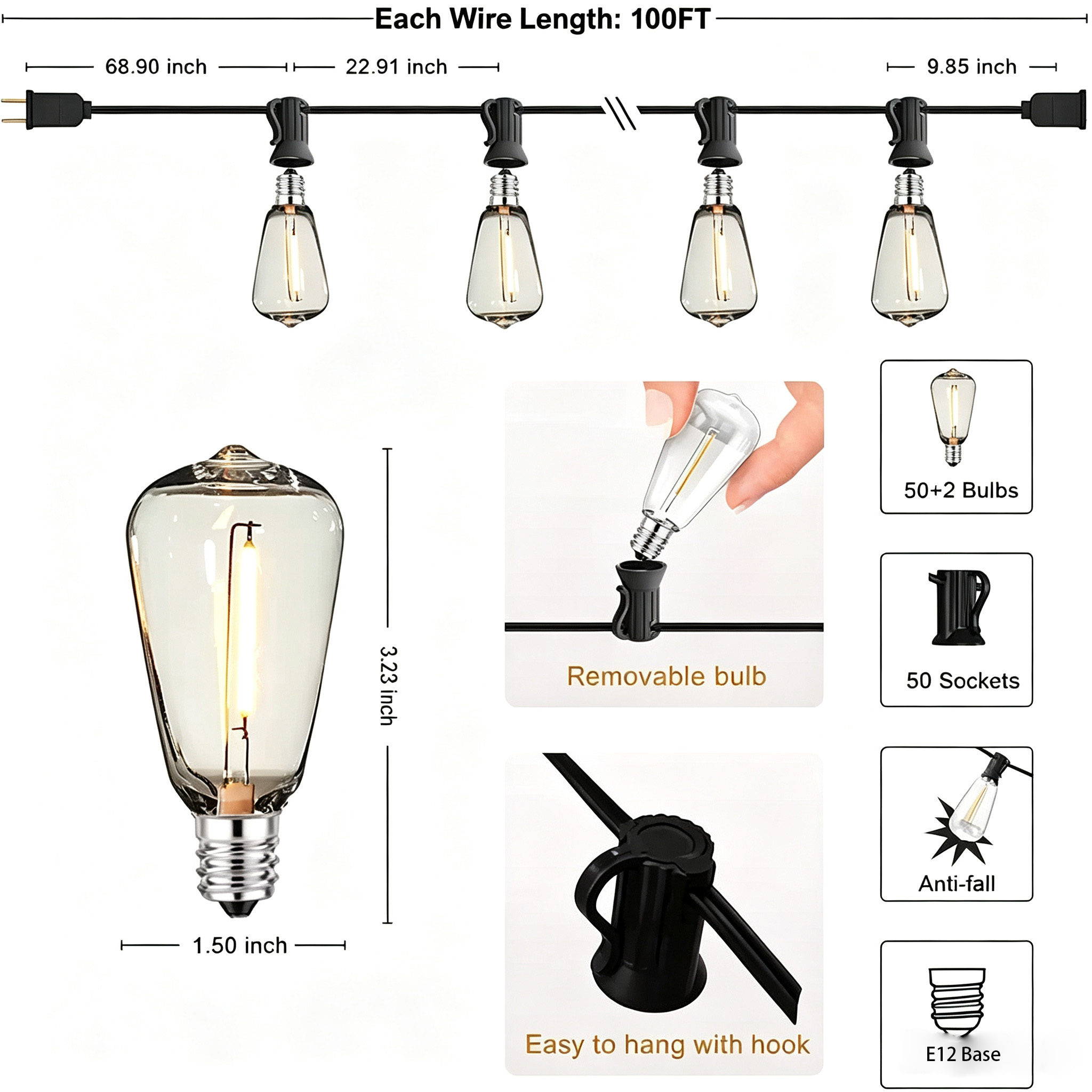 สินค้าขายดีข้ามพรมแดน ไฟแคมป์ป - Decor Lighting Sales บทวิจารณ์และราคา