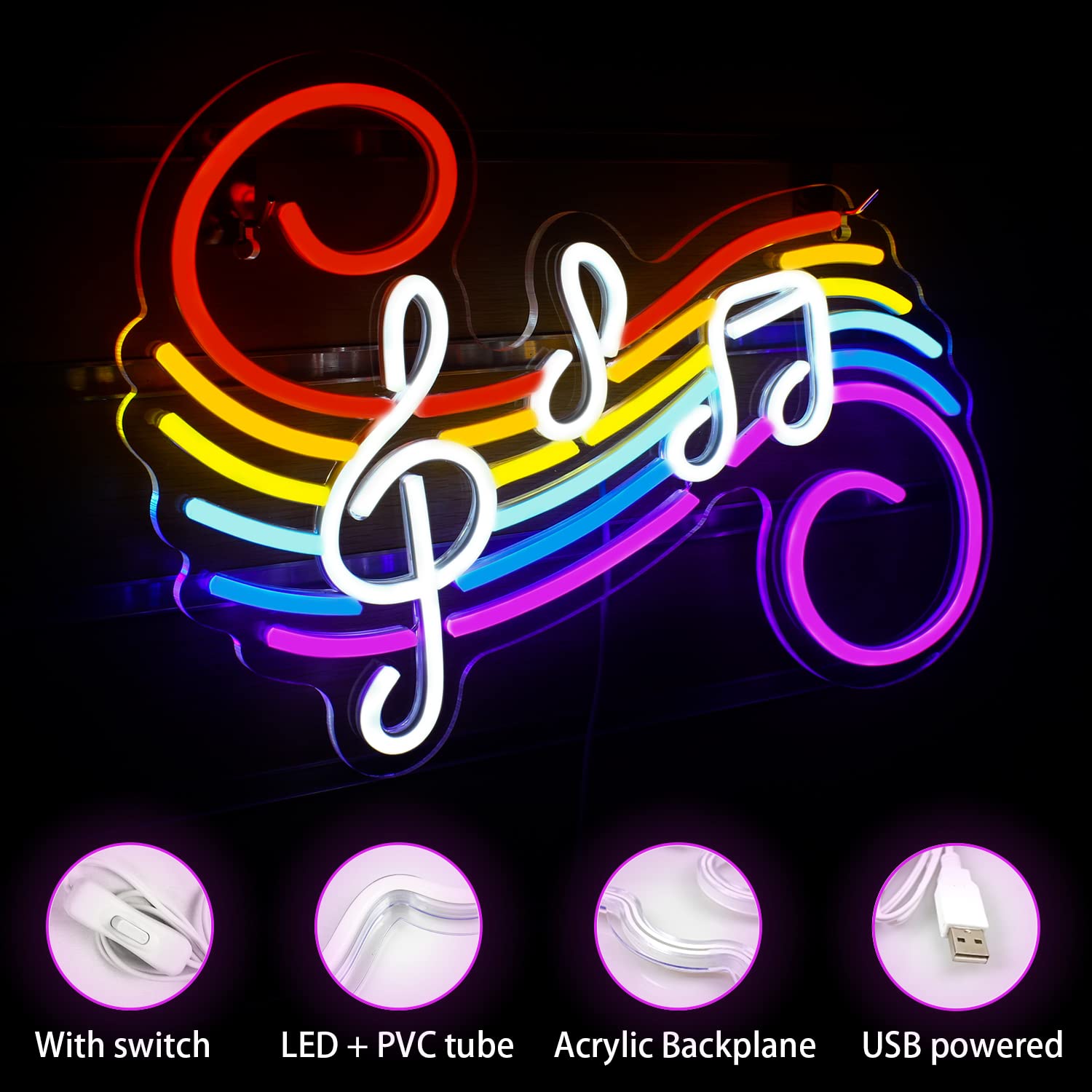 ป้ายไฟนีออนรูปโน้ตดนตรี ปรับแต - Lighting Decoration For Wedding บทวิจารณ์และราคา
