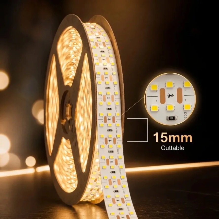 ไฟเส้น LED SMD2835 3 แถว DC24V - Lighting Decoration On Wall บทวิจารณ์และราคา