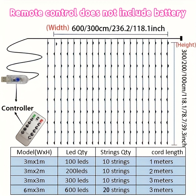 ไฟประดับม่าน LED ความยาว 3/4/6 - Fairy Light Curtain บทวิจารณ์และราคา