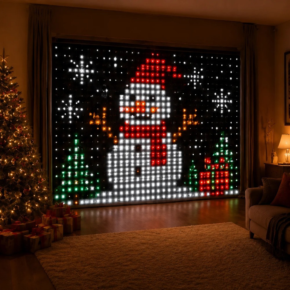 ไฟม่าน LED พิกเซล ควบคุมผ่านแอ - Fairy Light Curtain บทวิจารณ์และราคา