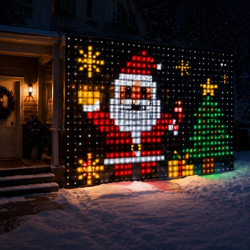 ไฟม่าน LED พิกเซล ควบคุมผ่านแอ - Fairy Light Curtain บทวิจารณ์และราคา