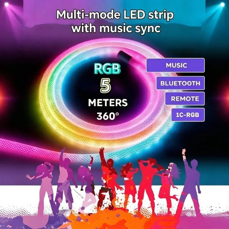 ไฟเส้น LED นีออน RGB แบบควบคุม - Decor Lighting Address บทวิจารณ์และราคา