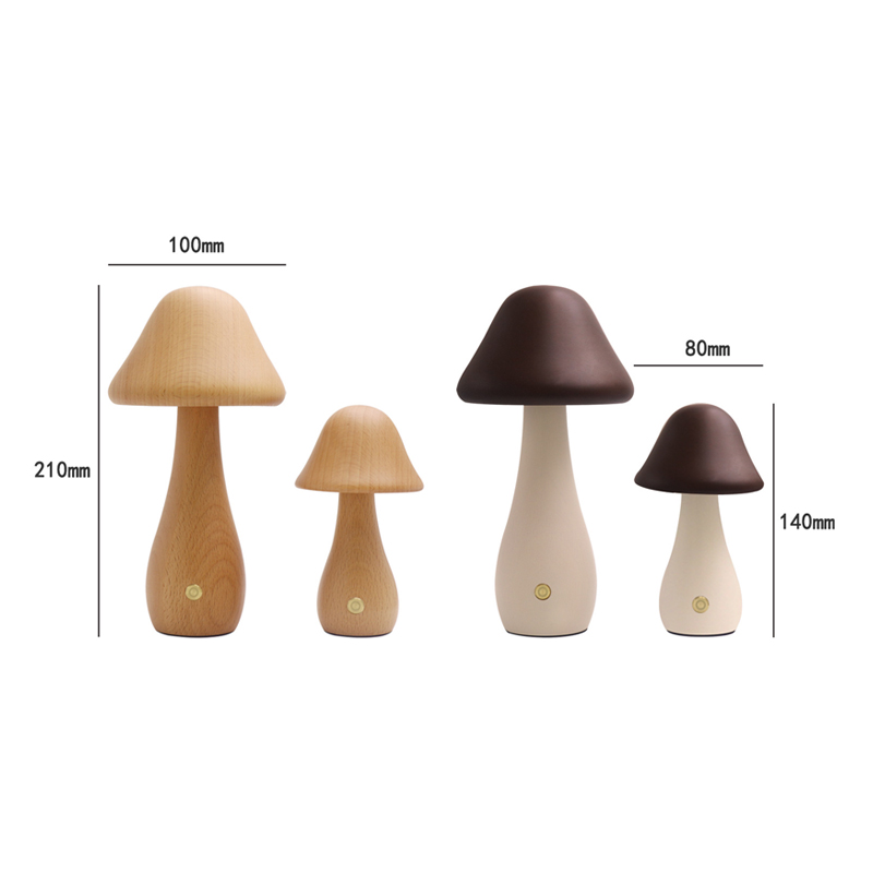 โคมไฟตั้งโต๊ะรูปเห็ดทำจากไม้,  - Mushroom Table Lamp บทวิจารณ์และราคา