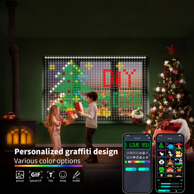 ไฟม่านอัจฉริยะ 400LED ควบคุมผ่ - Fairy Light Curtain บทวิจารณ์และราคา