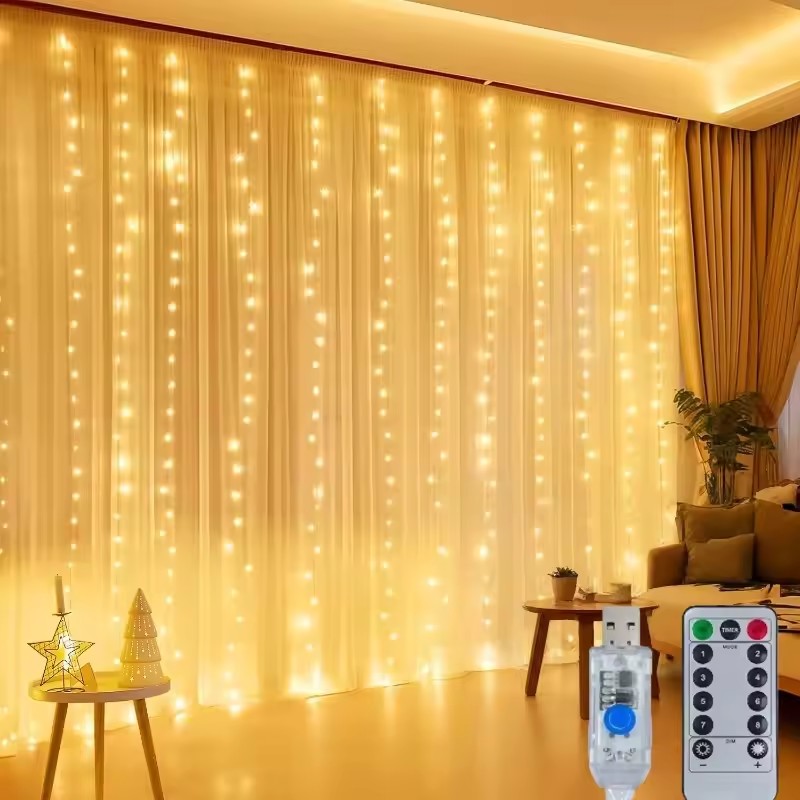 ไฟประดับม่าน LED ความยาว 3/4/6 - Fairy Light Curtain บทวิจารณ์และราคา