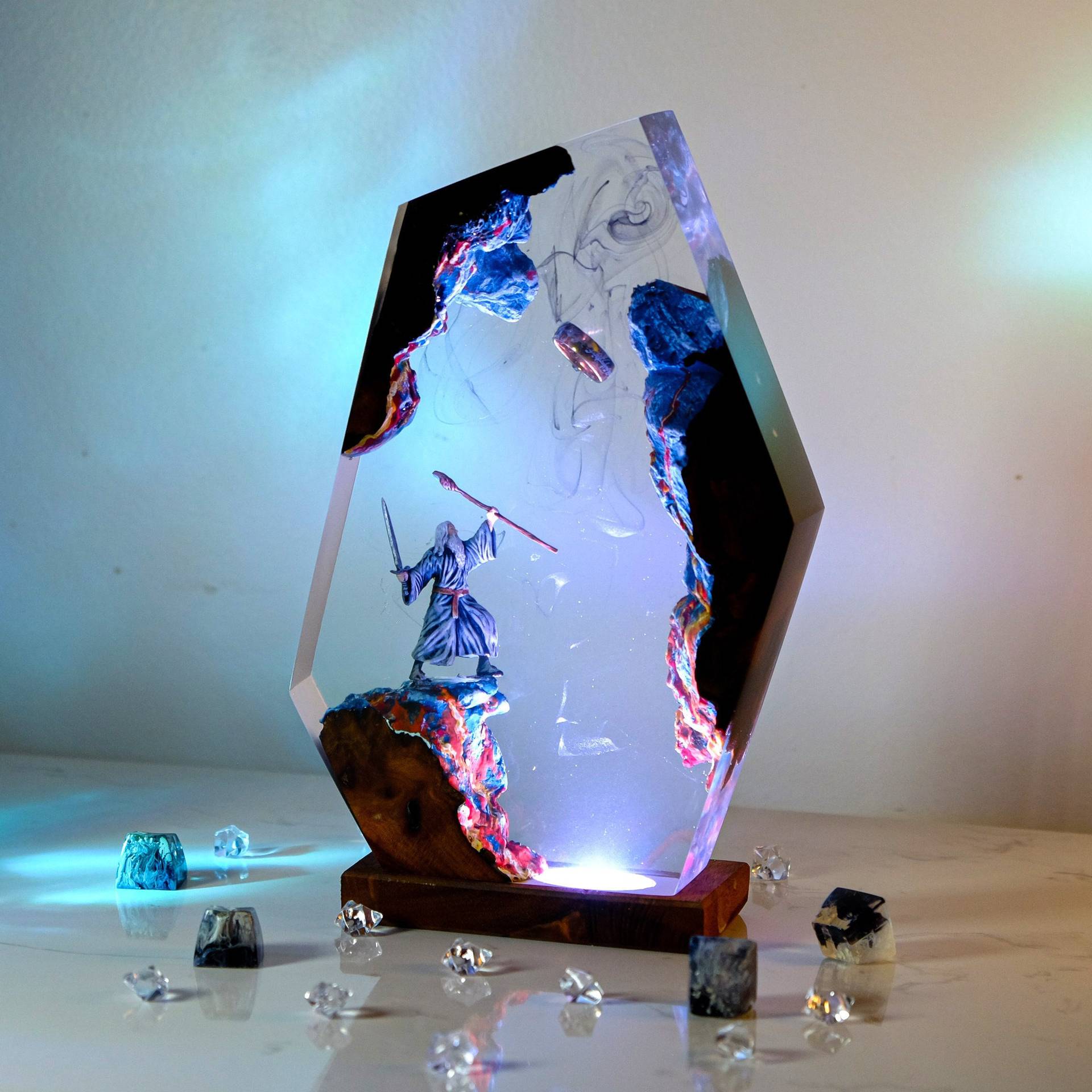 โคมไฟเรซิ่นรูปฉากภาพยนตร์ แหวน - Lighting Decoration For Wedding บทวิจารณ์และราคา