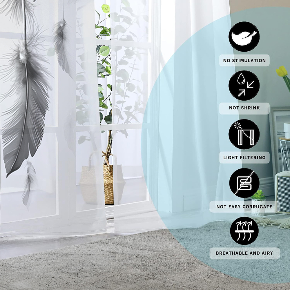 ผ้าม่านโปร่งพิมพ์ลายดิจิตอล 2  - Fairy Light Curtain บทวิจารณ์และราคา
