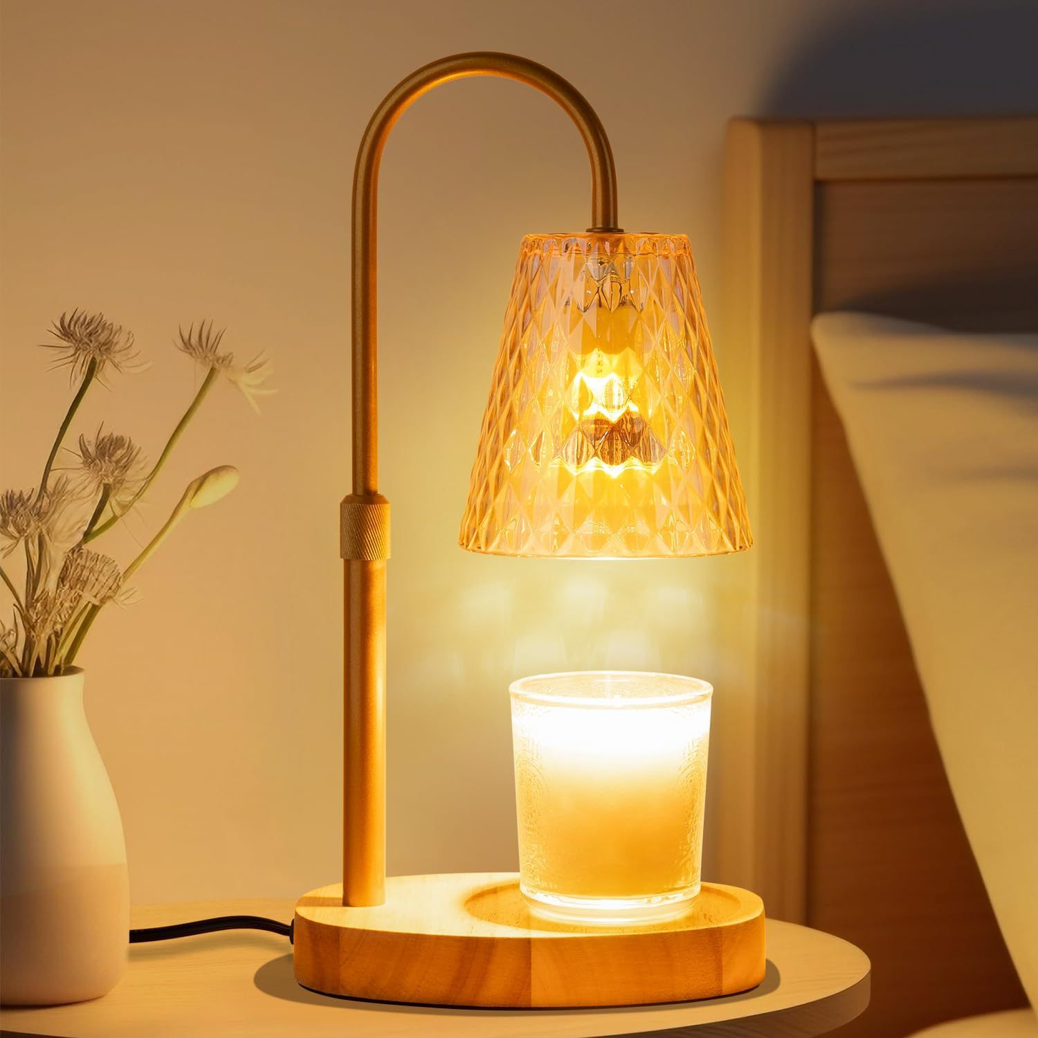 โคมไฟอุ่นเทียนไร้เปลวไฟ พร้อมโ - Vintage Lighting Decor บทวิจารณ์และราคา