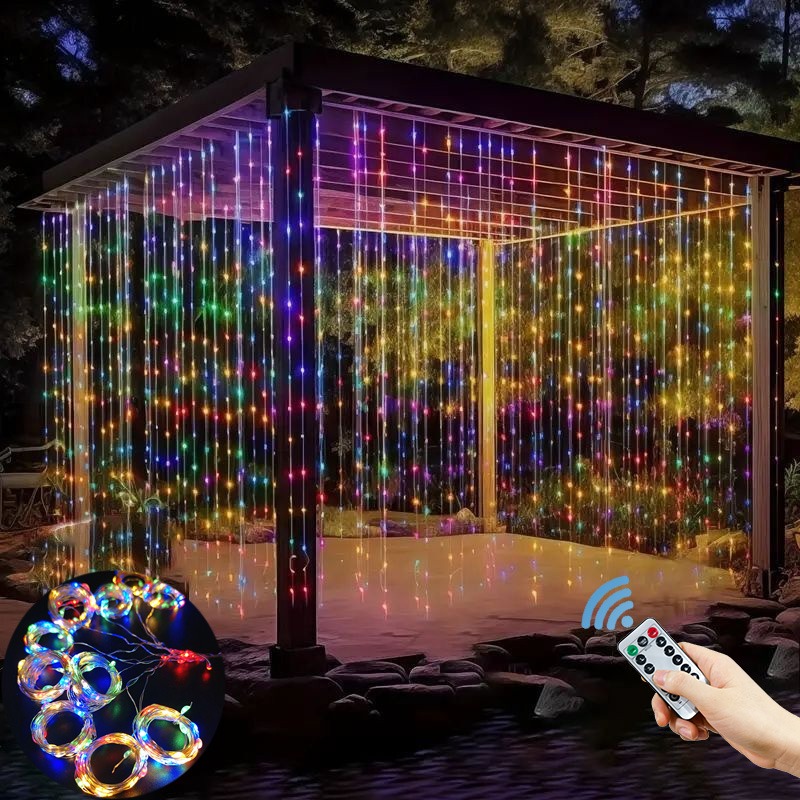 ไฟประดับม่าน LED 3/4/6 เมตร แบ - Fairy Light Curtain บทวิจารณ์และราคา