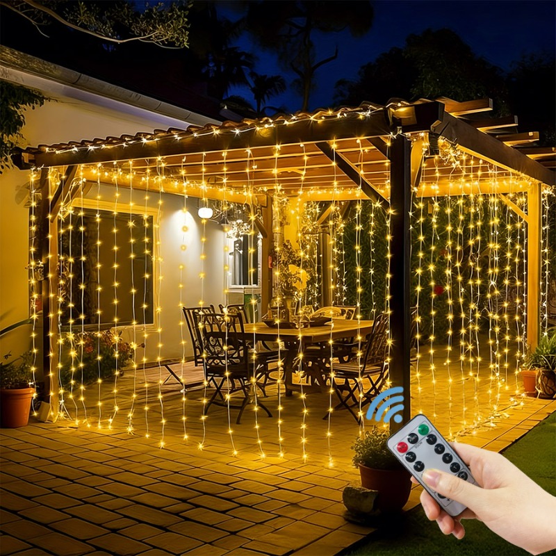 ไฟประดับม่าน LED 3/4/6 เมตร แบ - Fairy Light Curtain บทวิจารณ์และราคา