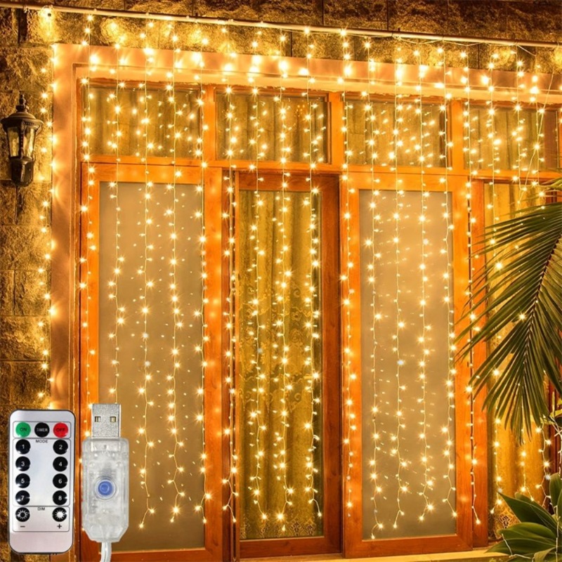 ไฟประดับม่าน LED 3/4/6 เมตร แบ - Fairy Light Curtain บทวิจารณ์และราคา