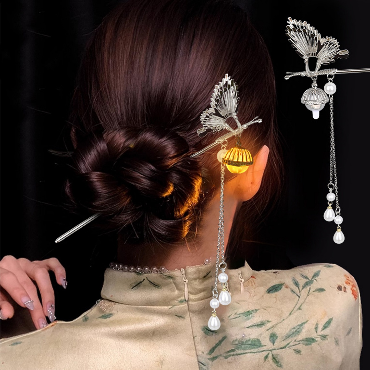 Luminous ดอกไม้ Hairpin สําหรั - Vintage Lighting Decor บทวิจารณ์และราคา