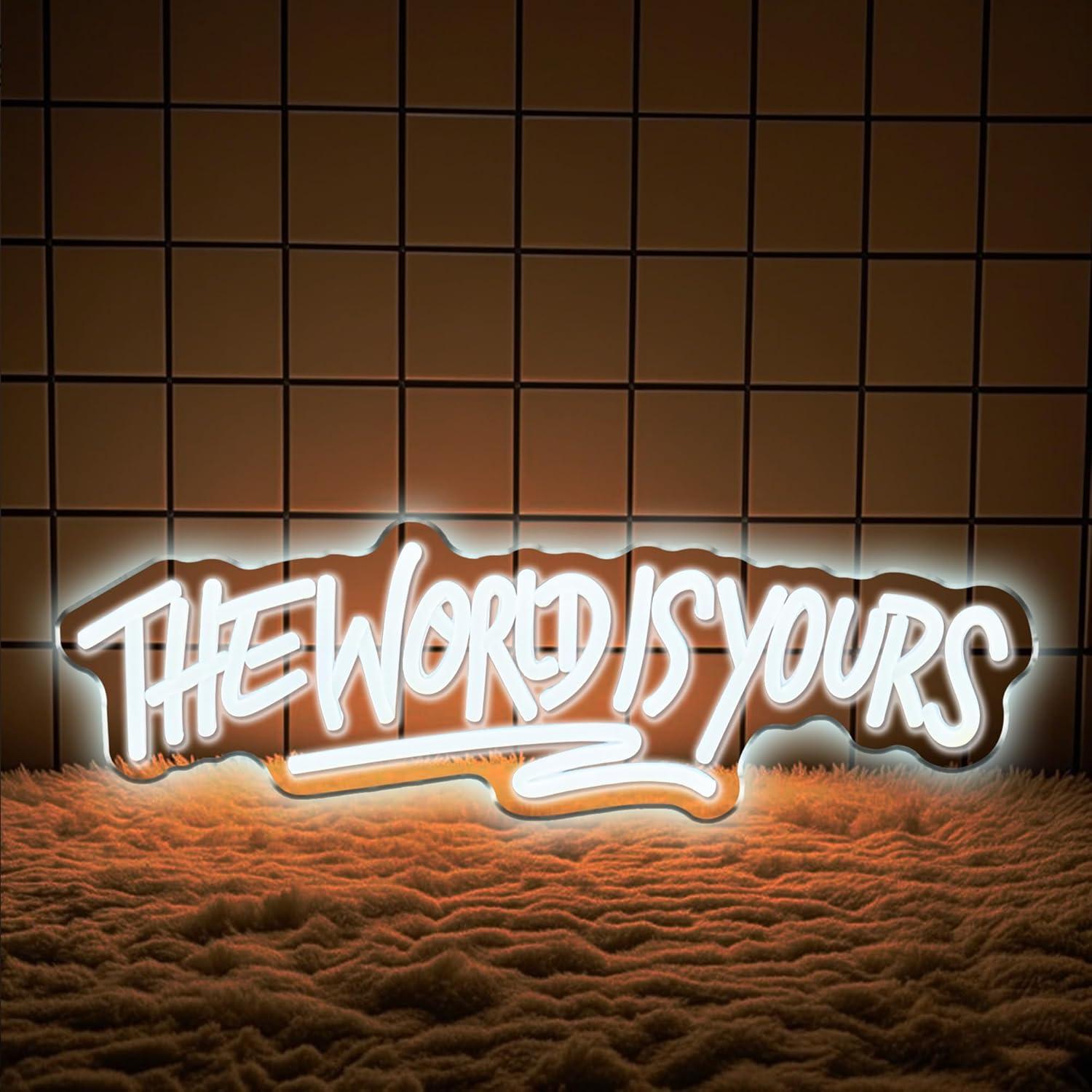 ป้ายไฟนีออน The World is Yours - Lighting Decoration For Wedding บทวิจารณ์และราคา