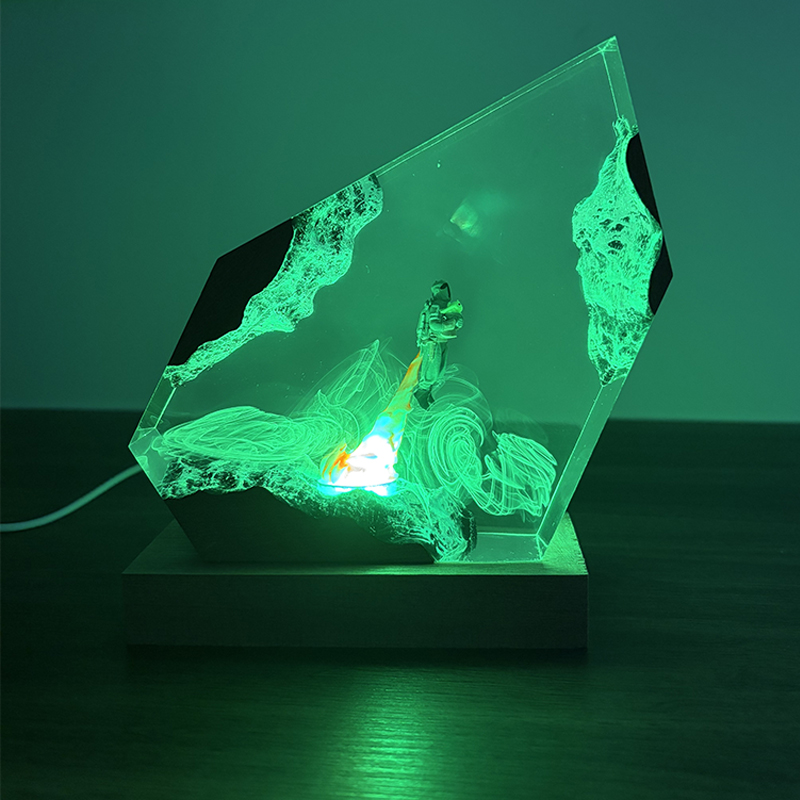 โคมไฟตั้งโต๊ะเรซิ่นรูปทรงอนิเม - Lighting Decoration For Wedding บทวิจารณ์และราคา