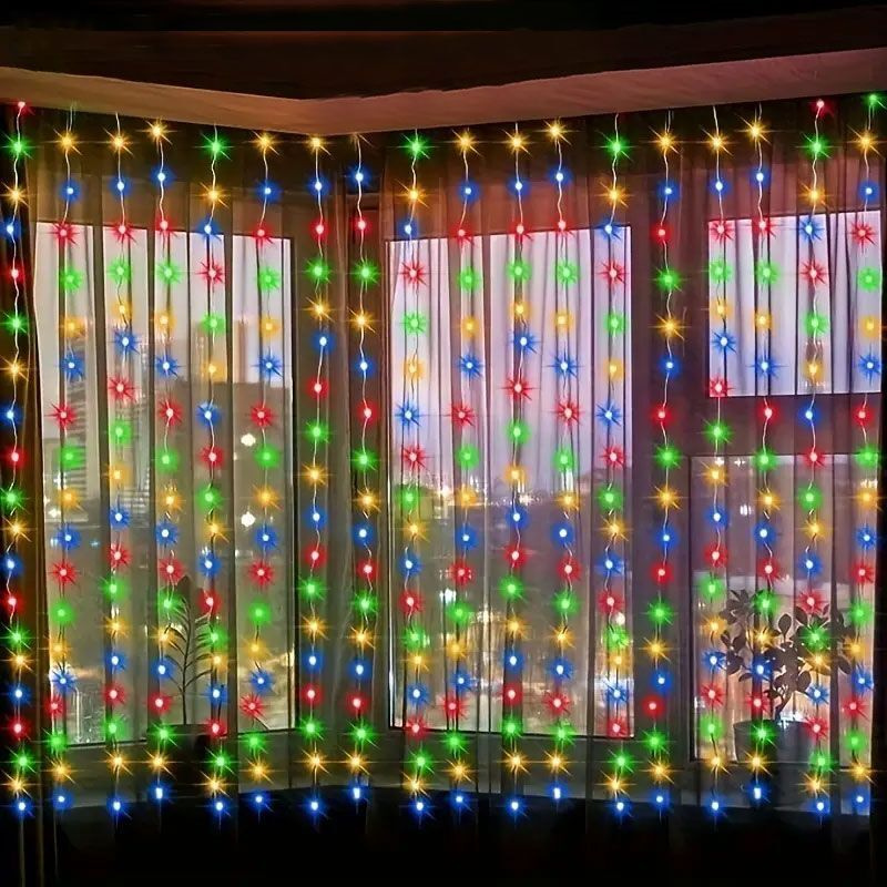 3/4/6m ผ้าม่านไฟ LED String Ga - Fairy Light Curtain บทวิจารณ์และราคา