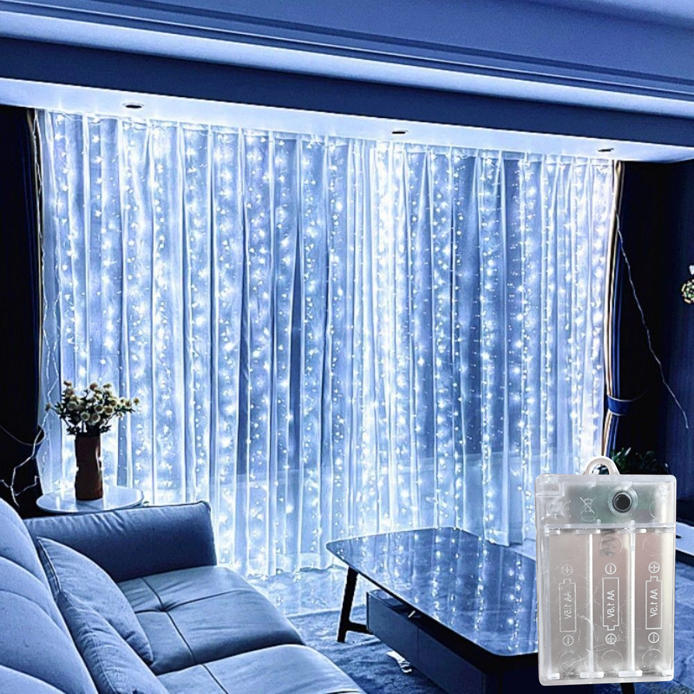 ไฟประดับ LED แบบสาย 8 โหมด สำห - Fairy Light Curtain บทวิจารณ์และราคา