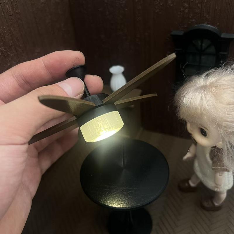 พัดลมเพดานวินเทจขนาดเล็กพร้อมไ - Vintage Lighting Decor บทวิจารณ์และราคา