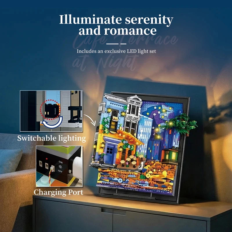 2678 ชิ้น ชุดตัวต่อรูปภาพร้านก - Lighting Decoration Ideas For Home บทวิจารณ์และราคา