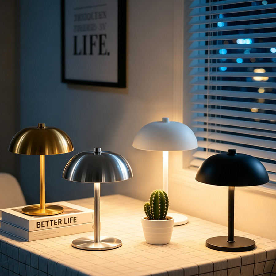 โคมไฟตั้งโต๊ะ LED รูปทรงเห็ด 5 - Mushroom Table Lamp บทวิจารณ์และราคา