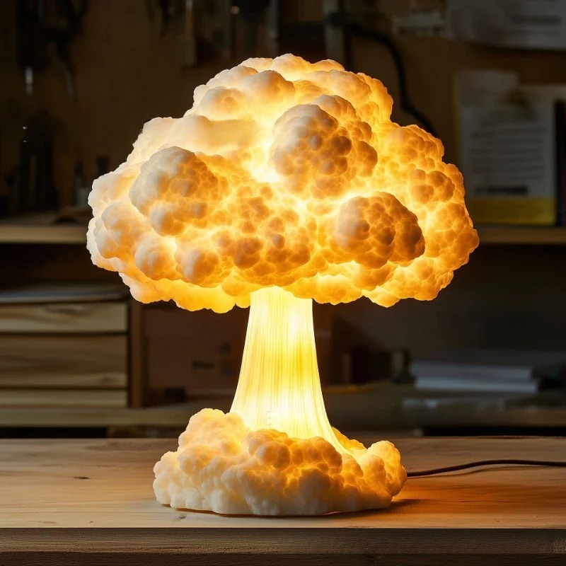 โคมไฟตั้งโต๊ะรูปเห็ดอะตอมทำจาก - Mushroom Table Lamp บทวิจารณ์และราคา
