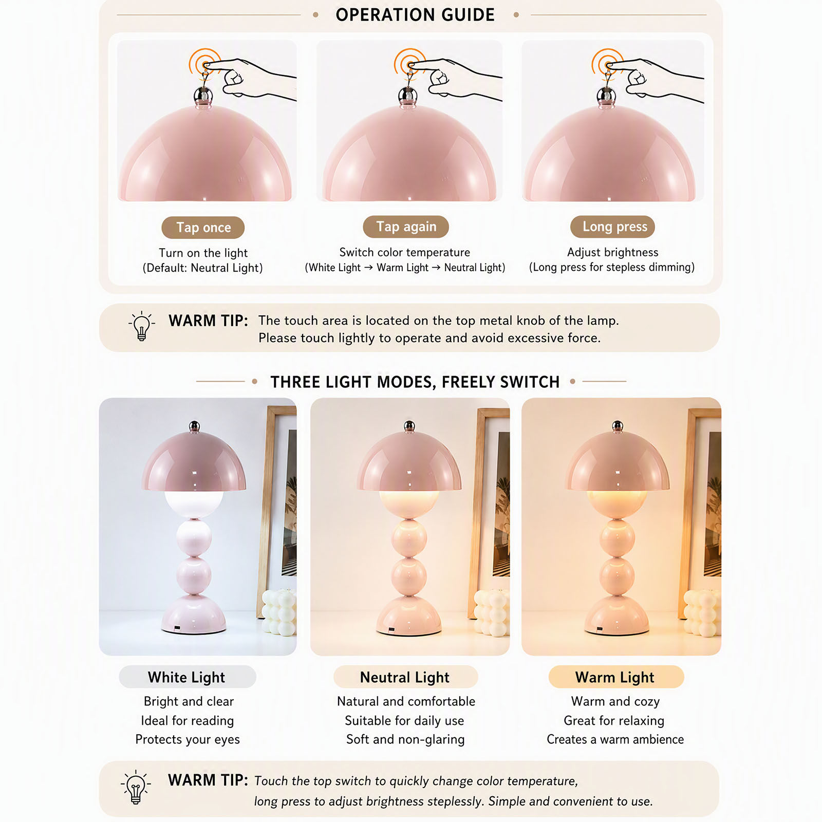 โคมไฟตั้งโต๊ะรูปเห็ดสไตล์วินเท - Mushroom Table Lamp บทวิจารณ์และราคา